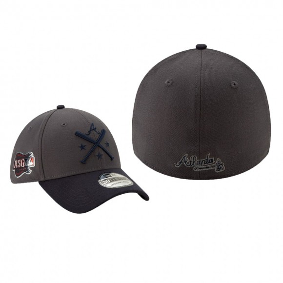 Atlanta Braves New Era Graphite Navy 2019 MLB All-Star Workout 39THIRTY Flex Hat