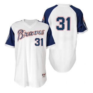 Greg Maddux Braves White 1974 Turn Back the Clock Authentic Jersey