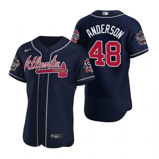 Atlanta Braves Ian Anderson Navy 2021 MLB All-Star Game Authentic Jersey