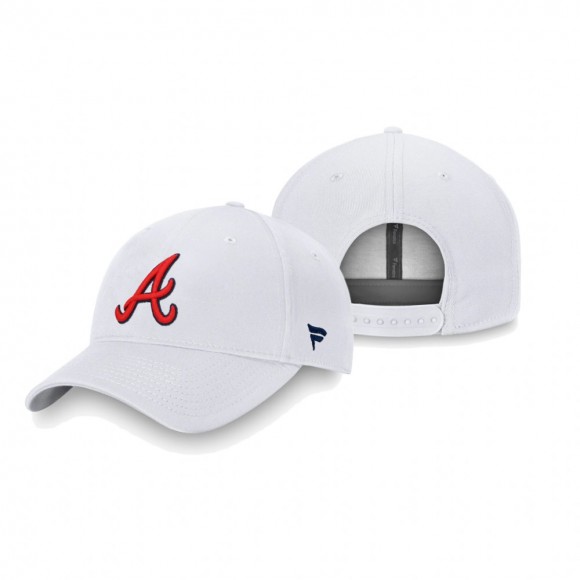 Atlanta Braves White Iconic Snapback Hat
