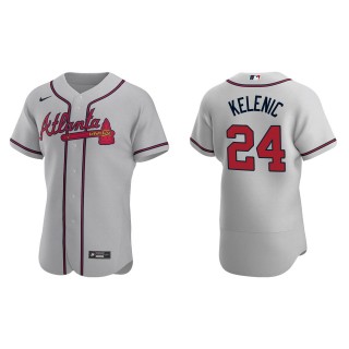 Jarred Kelenic Braves Gray Authentic Road Jersey