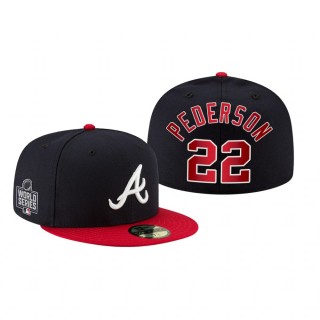 Atlanta Braves Joc Pederson Navy 2021 World Series Fitted Hat