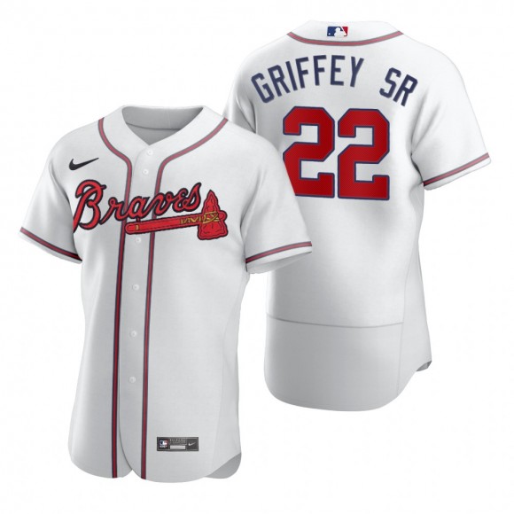 Atlanta Braves Ken Griffey Sr. Nike White Retired Player Authentic Jersey