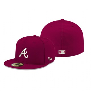 Atlanta Braves Cardinal Logo 59FIFTY Fitted Hat