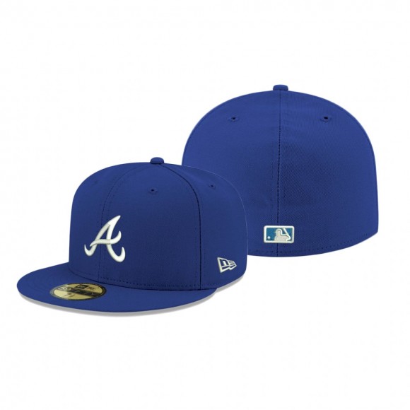 Atlanta Braves Royal Logo 59FIFTY Fitted Hat