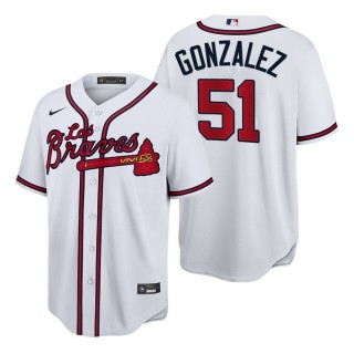 Atlanta Braves Mike Gonzalez Authentic White Hispanic Heritage Jersey