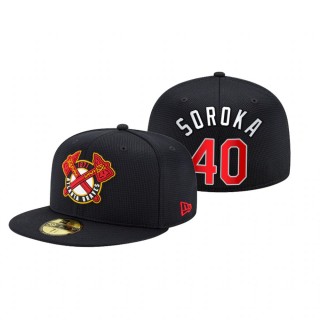 Atlanta Braves Mike Soroka Navy 2021 Clubhouse 59FIFTY Hat