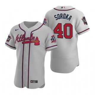 Atlanta Braves Mike Soroka Gray 2021 MLB All-Star Game Authentic Jersey