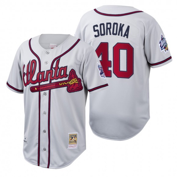 Atlanta Braves Mike Soroka Authentic White Cooperstown Collection Jersey