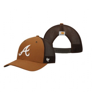 Atlanta Braves Brown MVP Trucker Snapback Hat