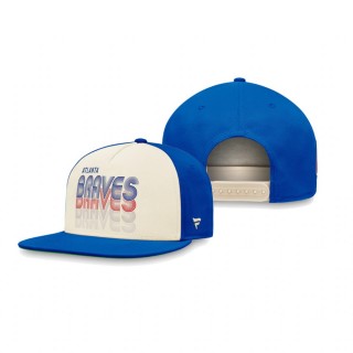 Atlanta Braves Natural True Classic Gradient Snapback Hat