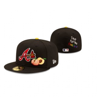 Atlanta Braves Black Offset x Braves 59FIFTY Fitted Hat