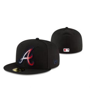 Atlanta Braves Black Ombre 59FIFTY Fitted Hat