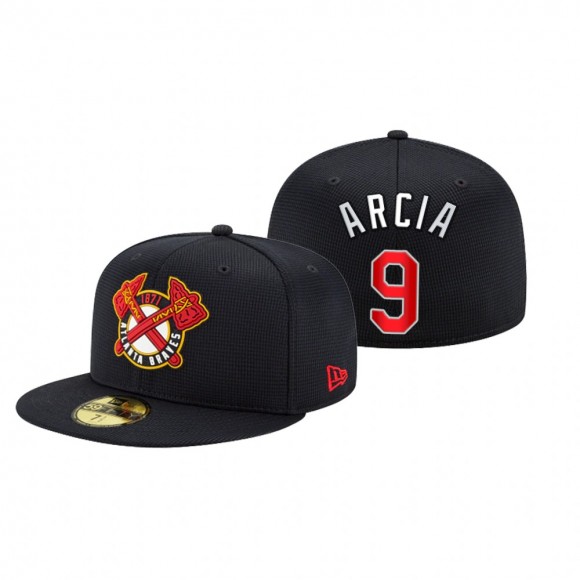 Atlanta Braves Orlando Arcia Navy 2021 Clubhouse 59FIFTY Hat