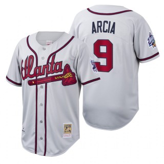 Atlanta Braves Orlando Arcia White Cooperstown Collection Authentic Jersey