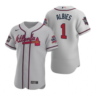 Atlanta Braves Ozzie Albies Gray 2021 MLB All-Star Game Authentic Jersey