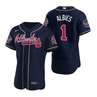 Atlanta Braves Ozzie Albies Navy 2021 MLB All-Star Game Authentic Jersey