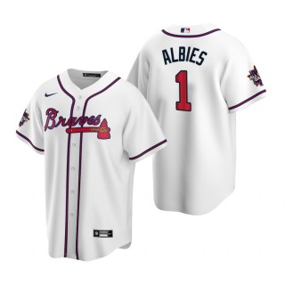 Atlanta Braves Ozzie Albies White 2021 MLB All-Star Game Replica Jersey