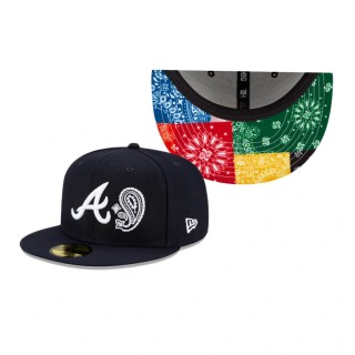 Atlanta Braves Patchwork Undervisor 59FIFTY Fitted Hat