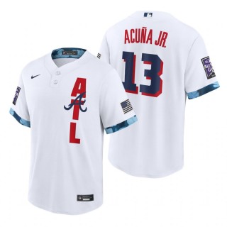 Atlanta Braves Ronald Acuna Jr White 2021 MLB All-Star Game Replica Jersey