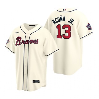 Atlanta Braves Ronald Acuna Jr. Cream 2021 MLB All-Star Game Replica Jersey