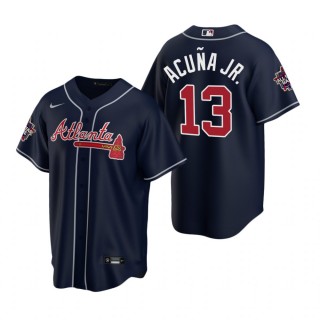 Atlanta Braves Ronald Acuna Jr. Navy 2021 MLB All-Star Game Replica Jersey