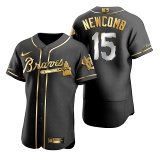 Atlanta Braves Sean Newcomb Nike Black Gold Edition Authentic Jersey