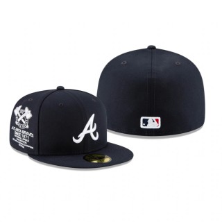 Atlanta Braves Navy Sidescreen 59FIFTY Fitted Hat