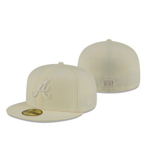 Atlanta Braves White Spring Color Basic 59FIFTY Fitted Hat