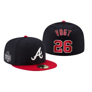 Atlanta Braves Stephen Vogt Navy 2021 World Series Fitted Hat