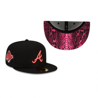 Atlanta Braves Black Summer Pop 5950 Fitted Hat