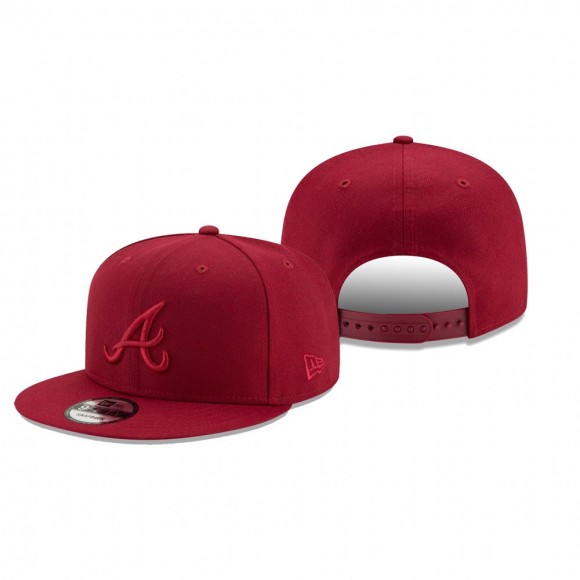 Atlanta Braves Cardinal Tonal 9FIFTY Snapback Hat