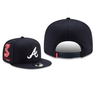 Atlanta Braves Navy Tribute 9FIFTY Adjustable Hat