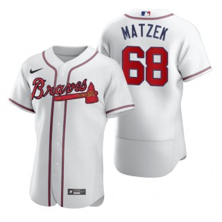 Men's Atlanta Braves Tyler Matzek Nike White Authentic Home Jersey