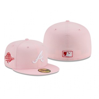Atlanta Braves Pink Red Under Visor 59FIFTY Fitted Hat