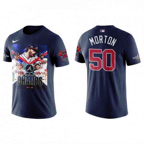 Charlie Morton Atlanta Braves Navy 2022 NL East Division Champions T-Shirt