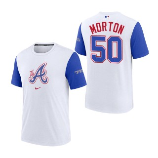 Charlie Morton Atlanta Braves White Royal 2023 City Connect Authentic Collection Legend T-Shirt