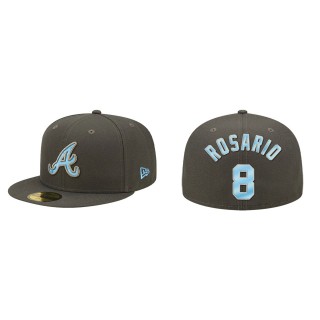 Eddie Rosario Atlanta Braves Graphite 2022 Father's Day On-Field 59FIFTY Fitted Hat
