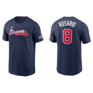 Eddie Rosario Atlanta Braves Navy 2021 World Series Champions T-Shirt