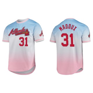 Greg Maddux Atlanta Braves Pro Standard Ombre T-Shirt Blue Pink