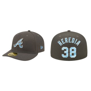 Guillermo Heredia Atlanta Braves Graphite 2022 Father's Day On-Field Low Profile 59FIFTY Fitted Hat