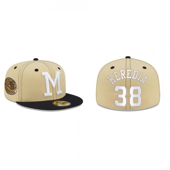 Guillermo Heredia Milwaukee Braves Just Caps Drop 3 59FIFTY Fitted Hat