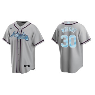 Kyle Wright Atlanta Braves Gray 2022 Father's Day Replica Jersey