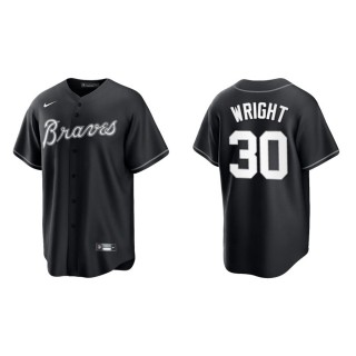 Kyle Wright Atlanta Braves Black White Official Replica Jersey