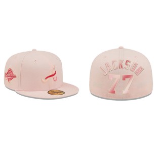 Luke Jackson Atlanta Braves Pink Blossoms 59FIFTY Fitted Hat