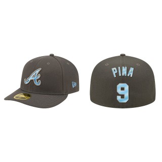 Manny Pina Atlanta Braves Graphite 2022 Father's Day On-Field Low Profile 59FIFTY Fitted Hat