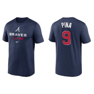 Manny Pina Atlanta Braves Navy 2022 Postseason Authentic Collection Dugout T-Shirt