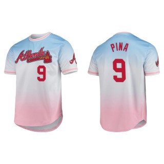 Manny Pina Atlanta Braves Pro Standard Ombre T-Shirt Blue Pink