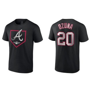 Marcell Ozuna Atlanta Braves Fanatics Branded Black 2022 Postseason Around the Horn T-Shirt