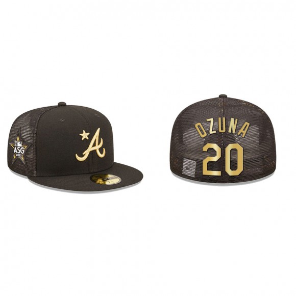 Marcell Ozuna Atlanta Braves Black 2022 MLB All-Star Game On-Field 59FIFTY Fitted Hat